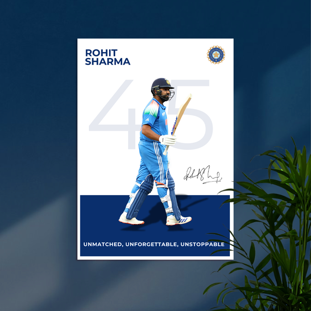 Rohit Sharma |. R SHARMA-IND-2 | Cricket Poster