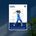 Hardik Pandya | H PANDYA-IND-1 | Cricket Poster