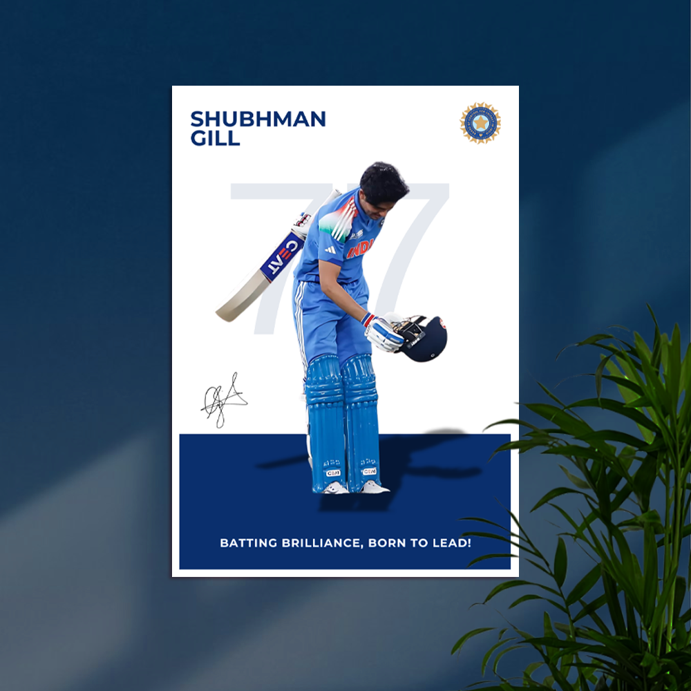 Shubman Gill | S GILL-IND-2 | Cricket Poster