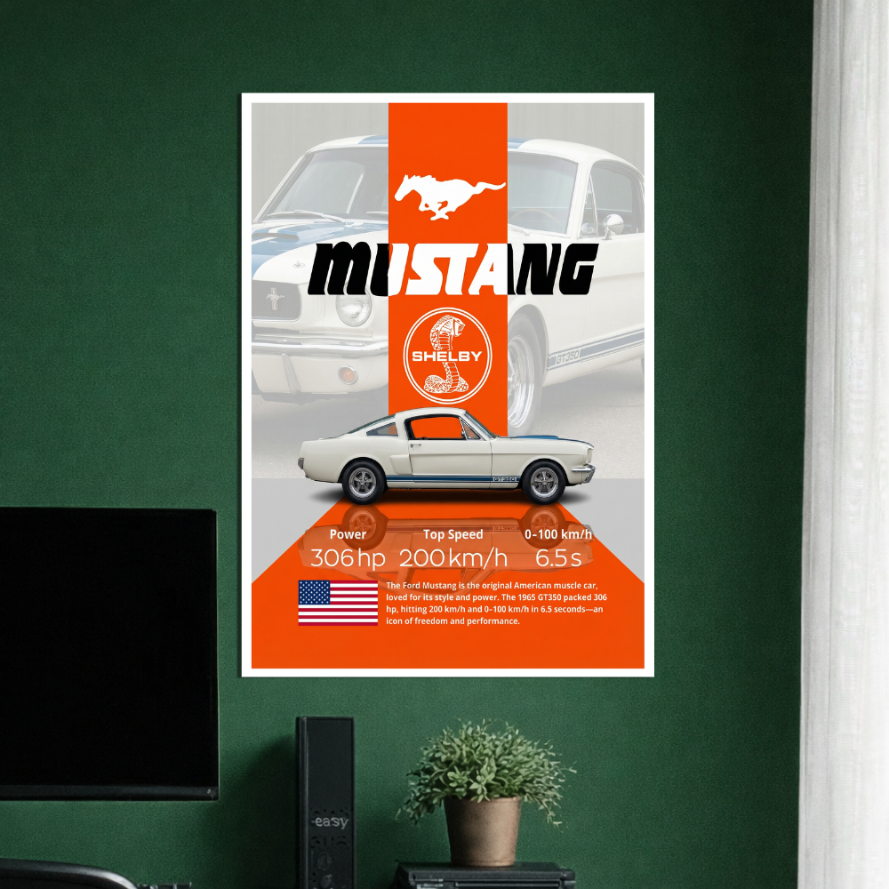 MUSTANG SHELBY | C-1 | CAR POSTER