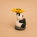 Hold My Sunflower - Panda Clay Model